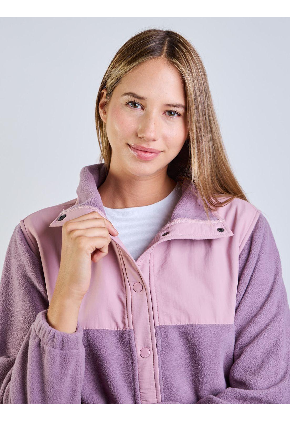 Poleron Polar Birch Morado Mujer Maui And Sons-6