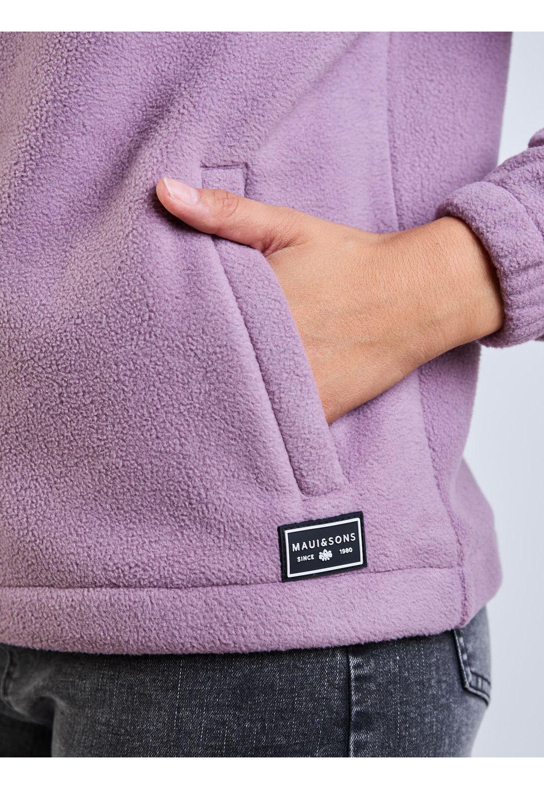 Poleron Polar Birch Morado Mujer Maui And Sons-7
