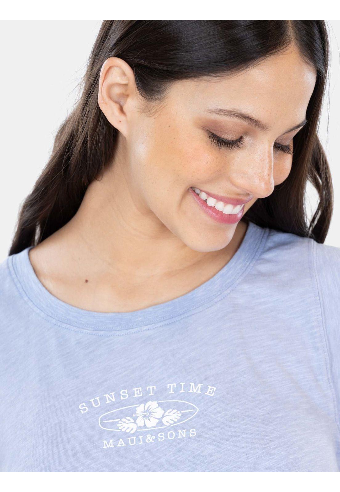 Polera MC Sunset Time Azul Mujer Maui And Sons-3