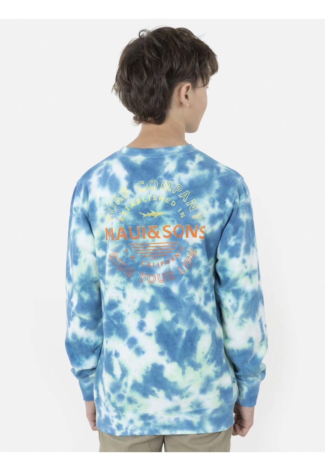 Poleron L.A.CALIFORNIA TIE DYE Juvenil Multicolor Maui and Sons-1