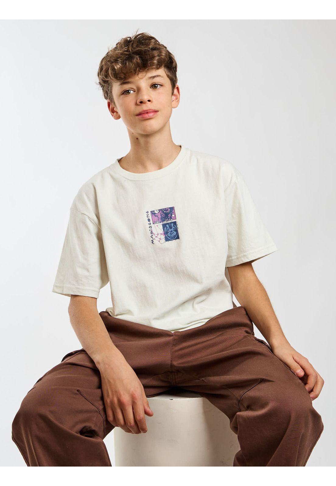 Polera MC Horizon Blanco Infantil Maui and Sons-7
