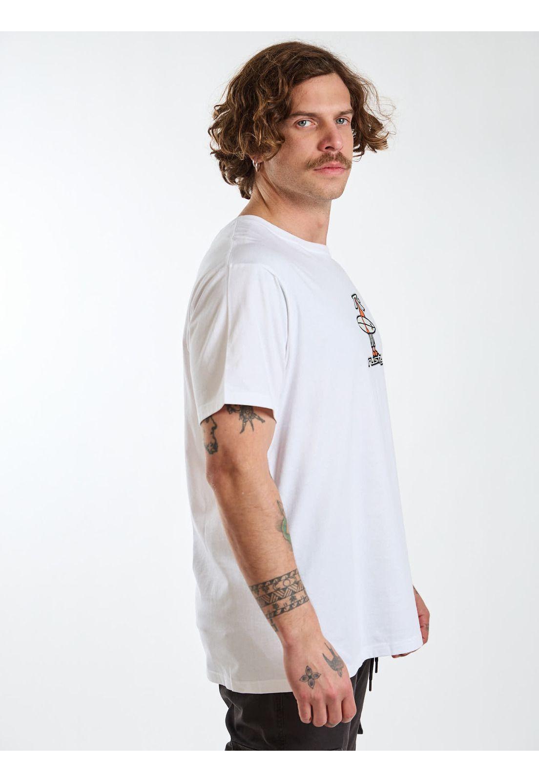 Polera MC Coastal Blanco Hombre Rusty-3