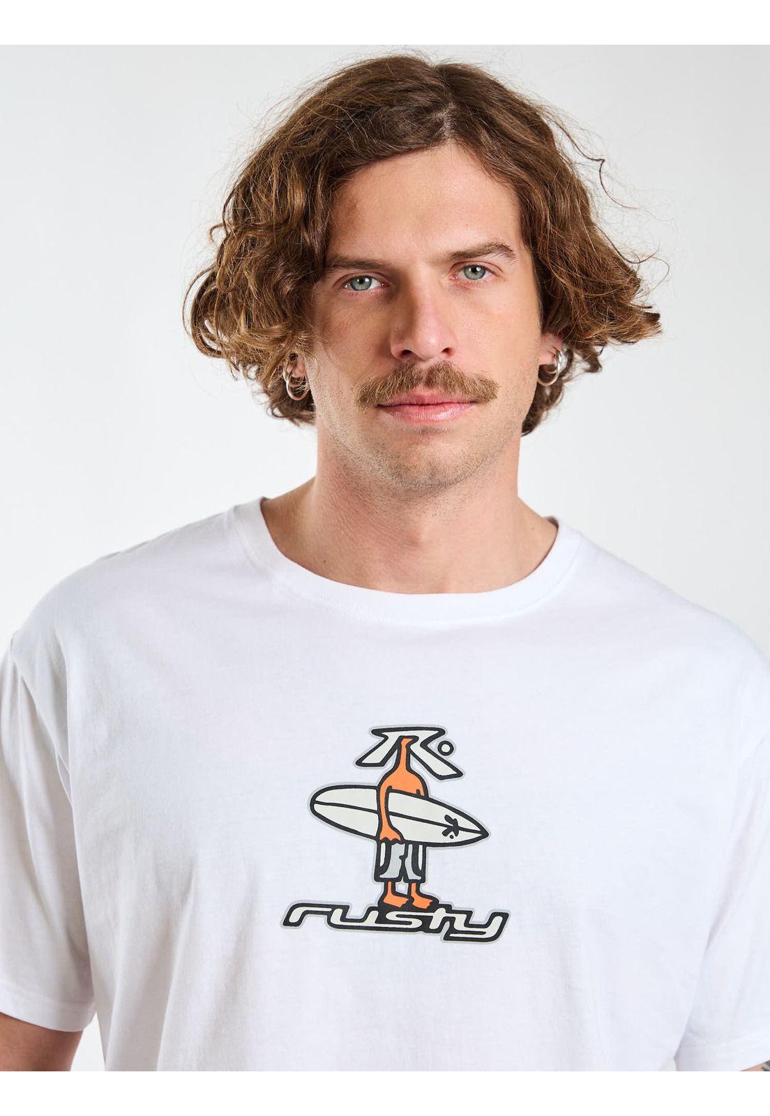 Polera MC Coastal Blanco Hombre Rusty-4