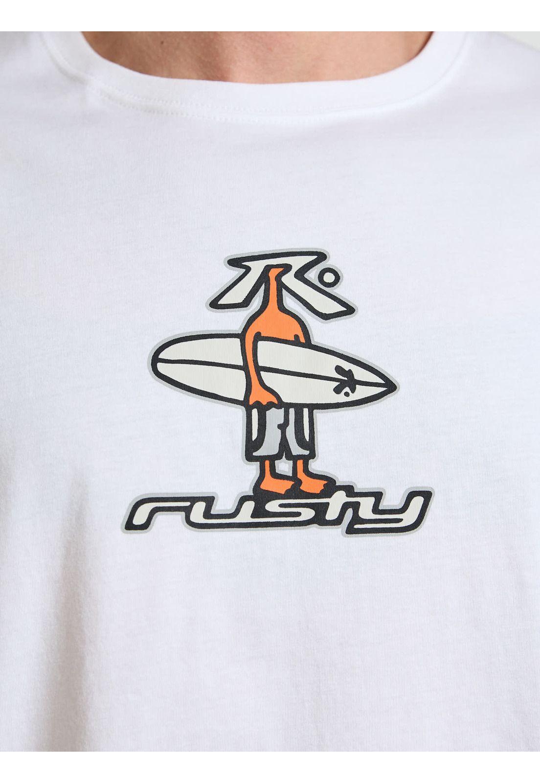 Polera MC Coastal Blanco Hombre Rusty-5