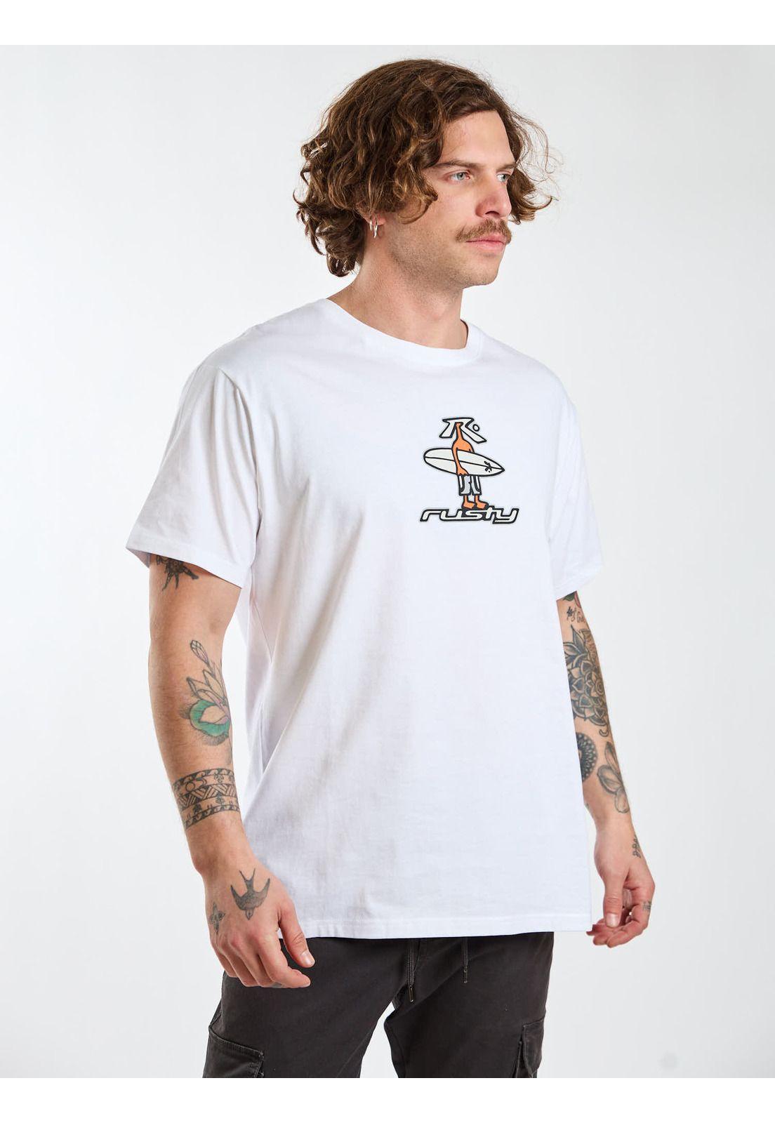 Polera MC Coastal Blanco Hombre Rusty-6