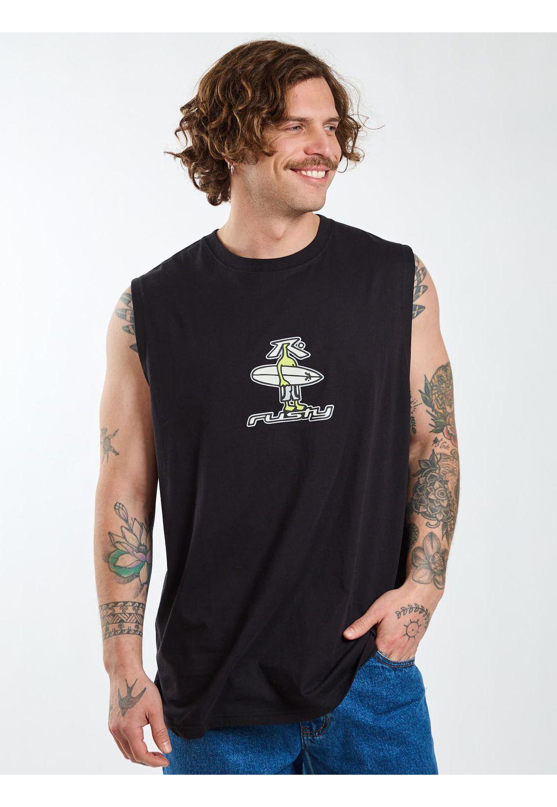 Polera SM Driftwood Negro Hombre Rusty-1