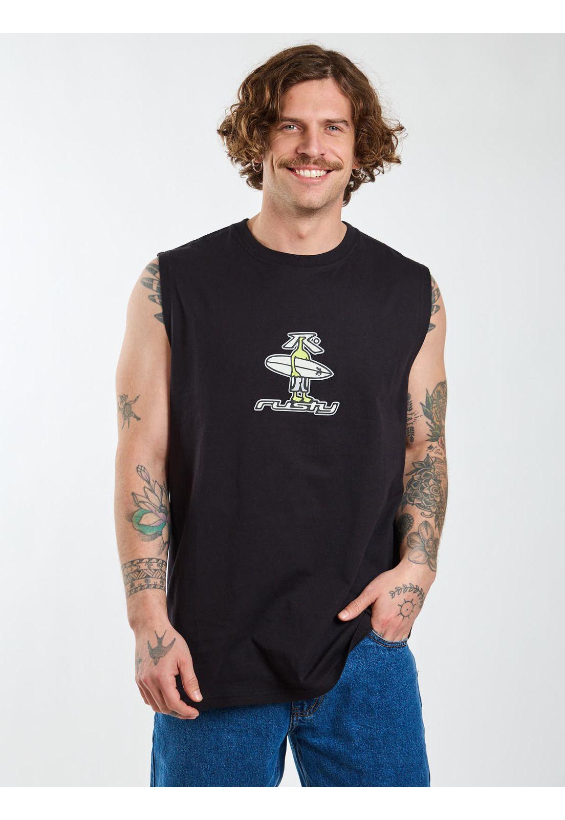Polera SM Driftwood Negro Hombre Rusty-6