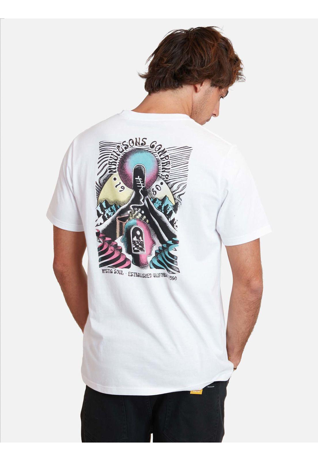 Polera Mystic Soul ss tees Blanco Hombre Maui And Sons-1