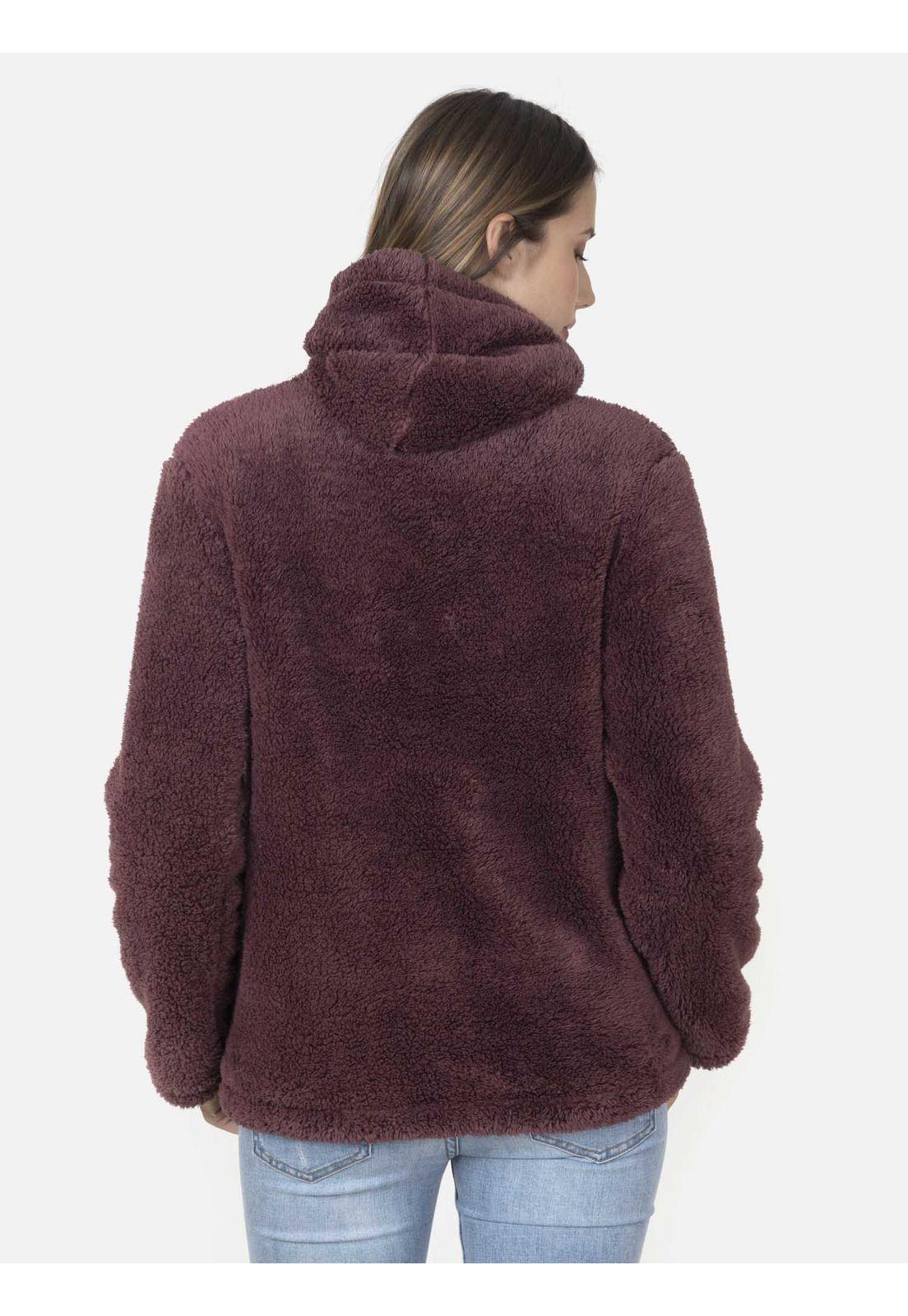 Halfzipper Mujer RENAISSANCE ROSE Burdeo Maui and Sons-1