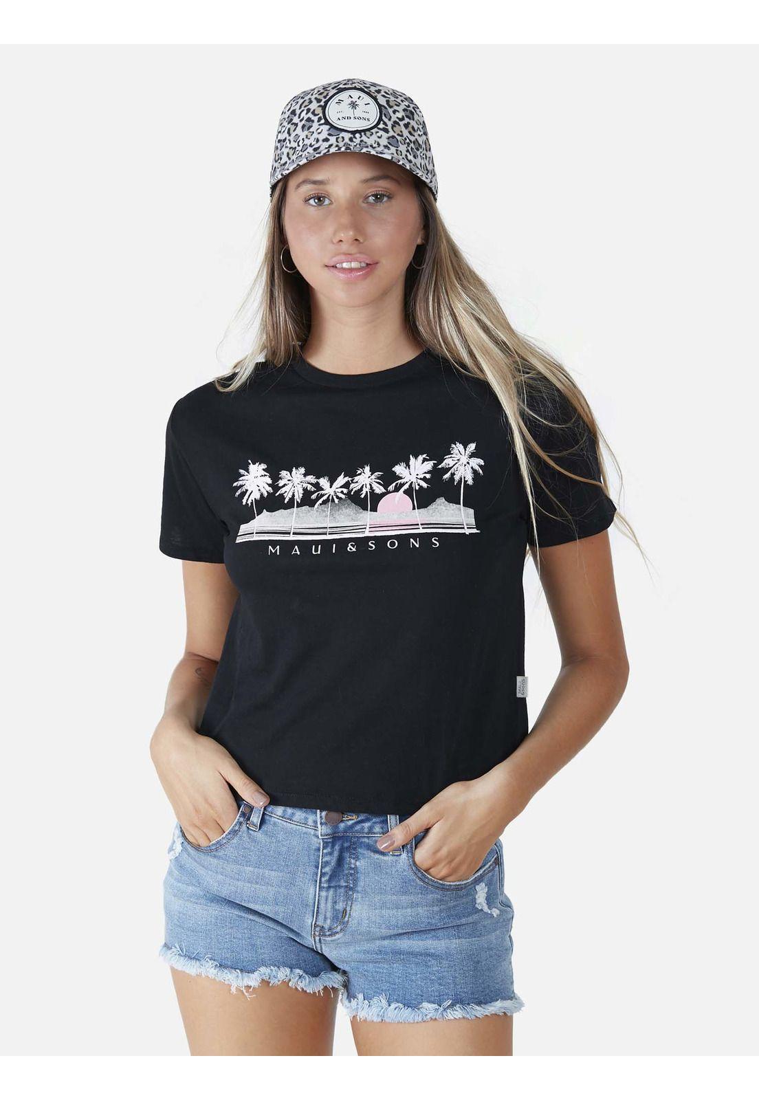 Polera  Mujer Negro 5P514-WV22 Maui And Sons-0