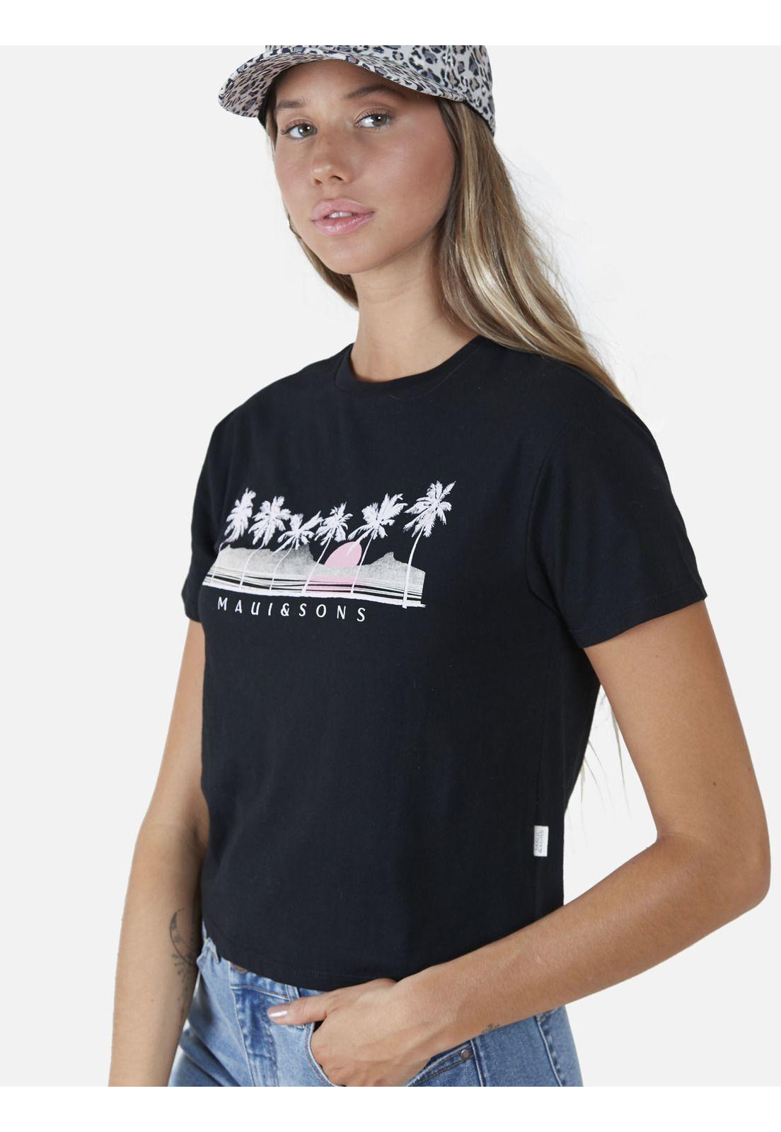 Polera  Mujer Negro 5P514-WV22 Maui And Sons-2