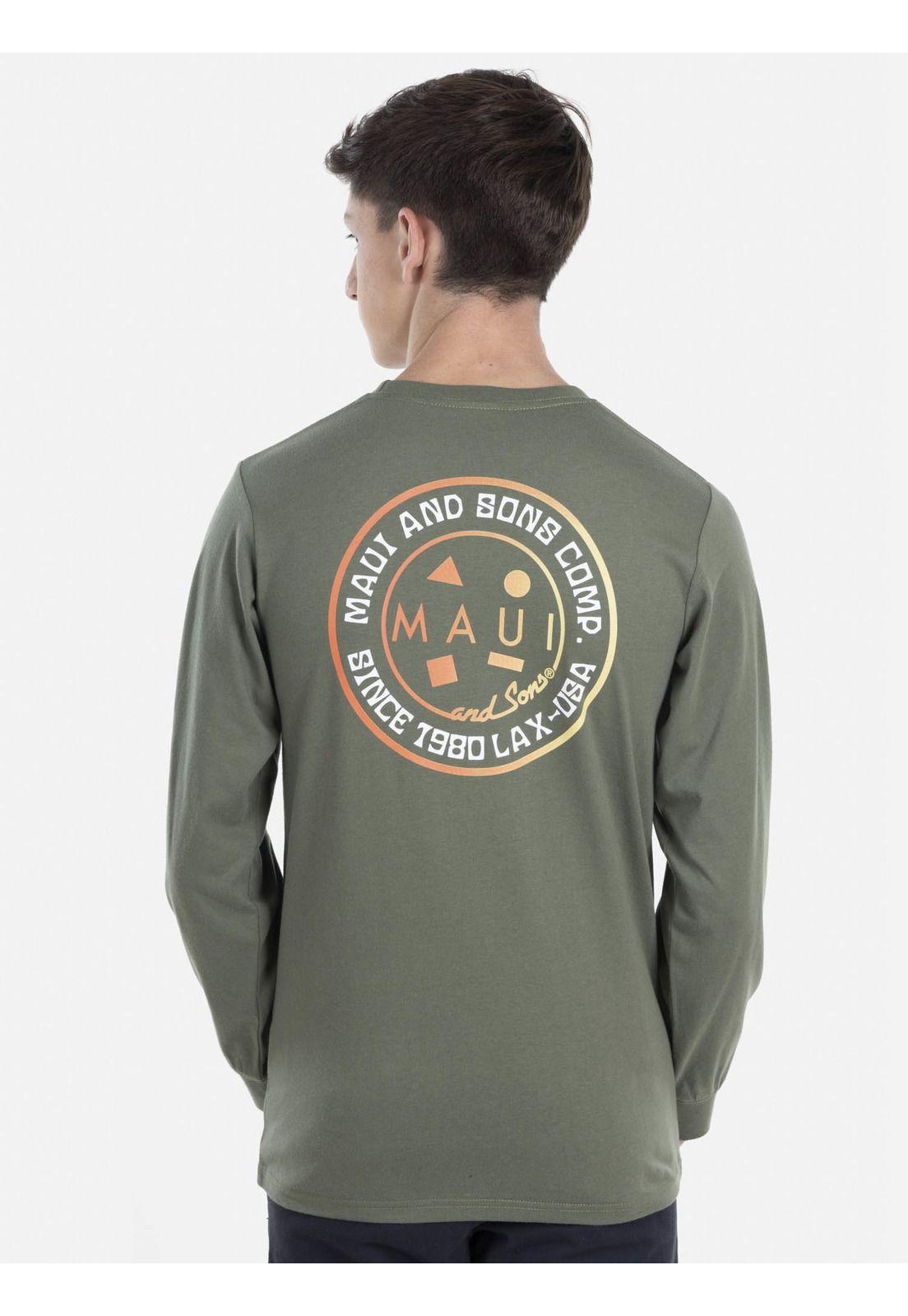 Polera VINTAGE COOKIE LS TEE Juvenil Verde Maui & Sons-1