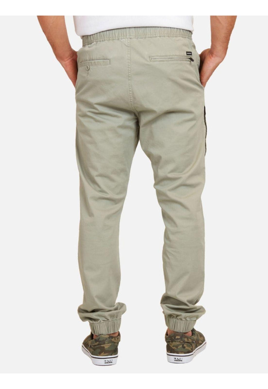 Pantalon Jogger Side Pocket Oliva Hombre Maui and sons-1