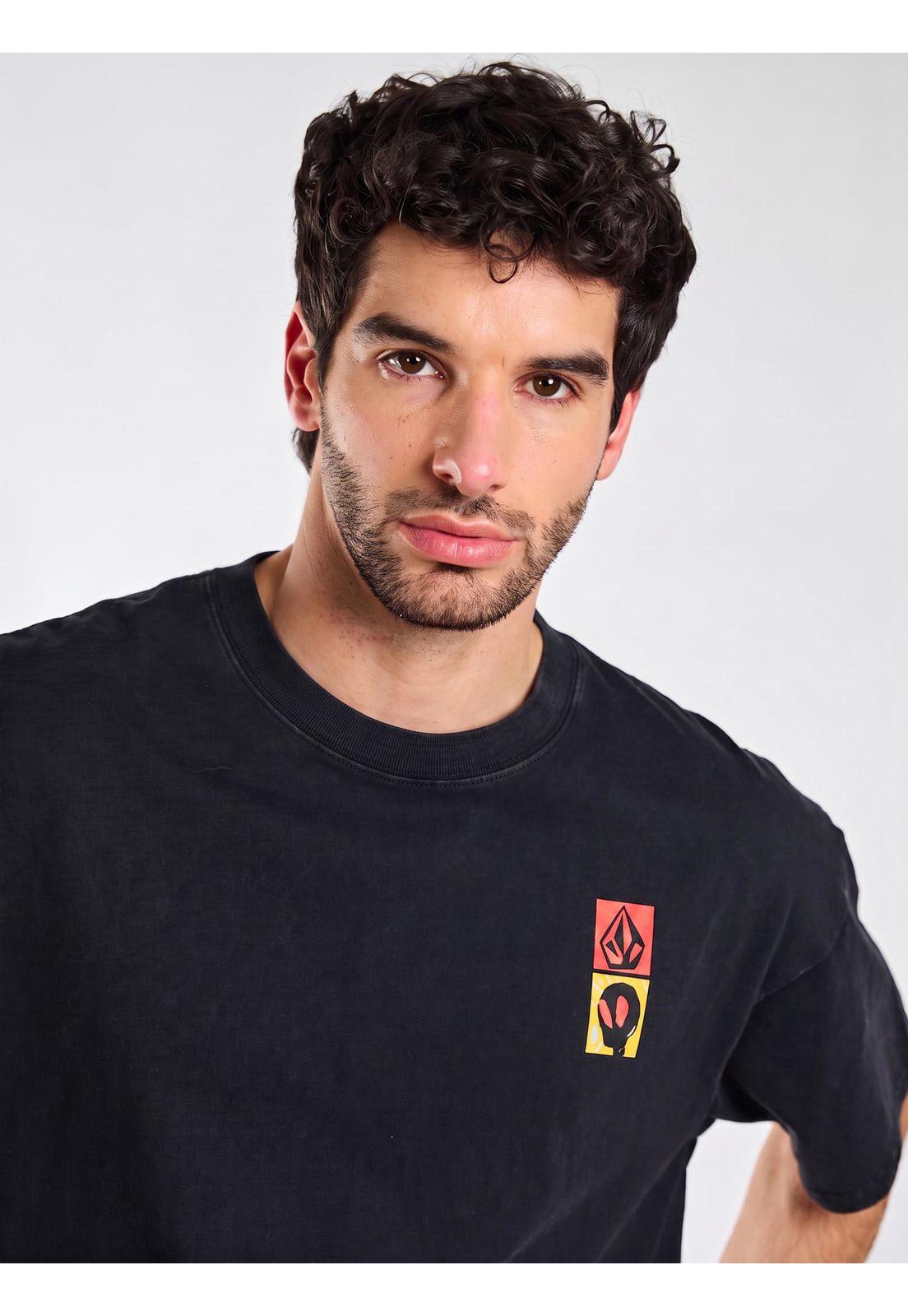 Polera MC Pour Decisions Negro Hombre Volcom-3