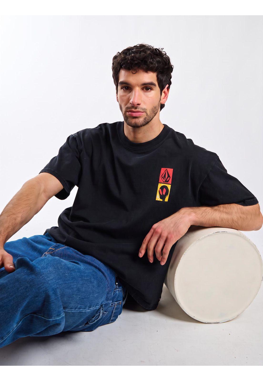 Polera MC Pour Decisions Negro Hombre Volcom-4