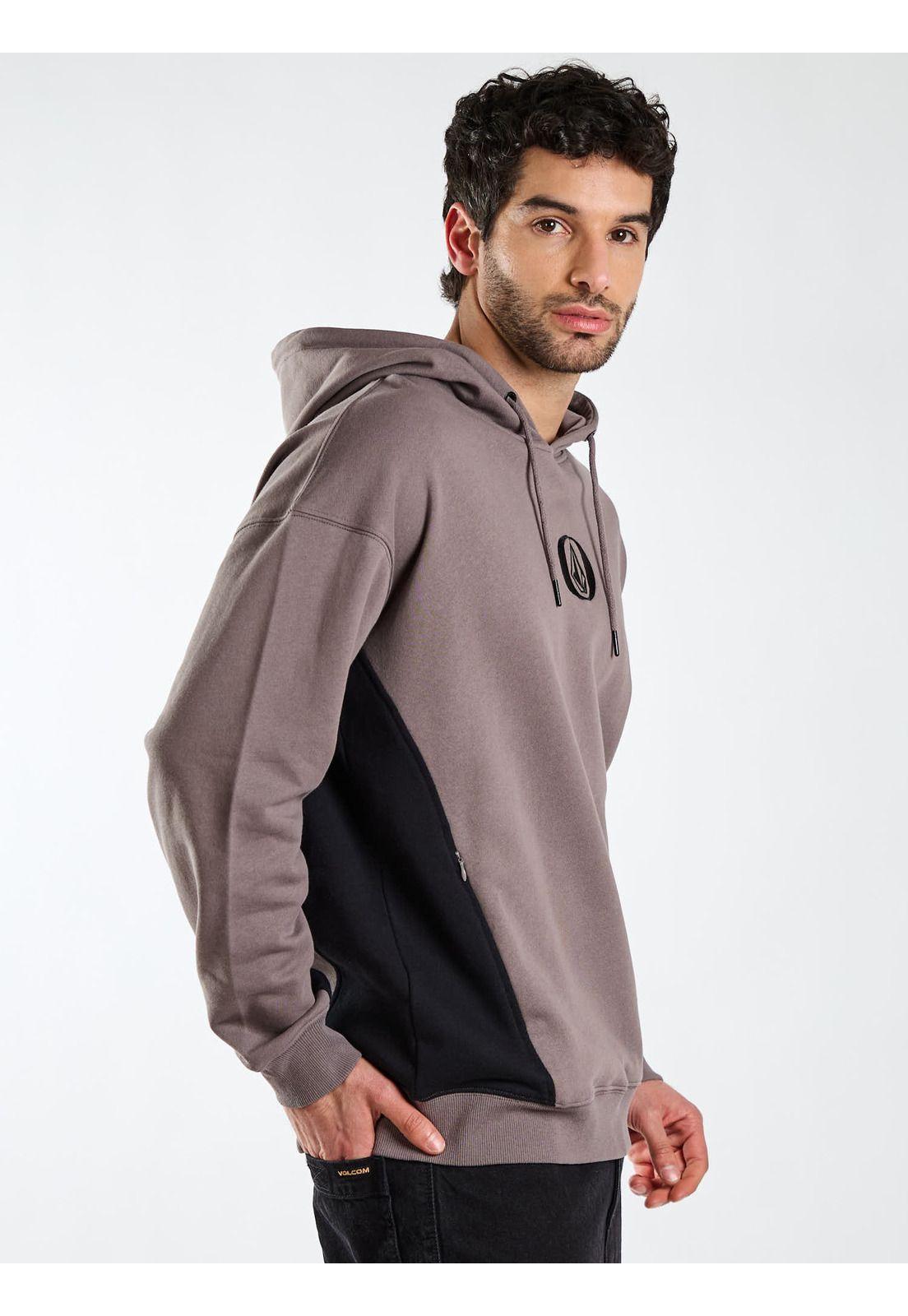 Poleron Canguro Ransom Negro Hombre Volcom-2