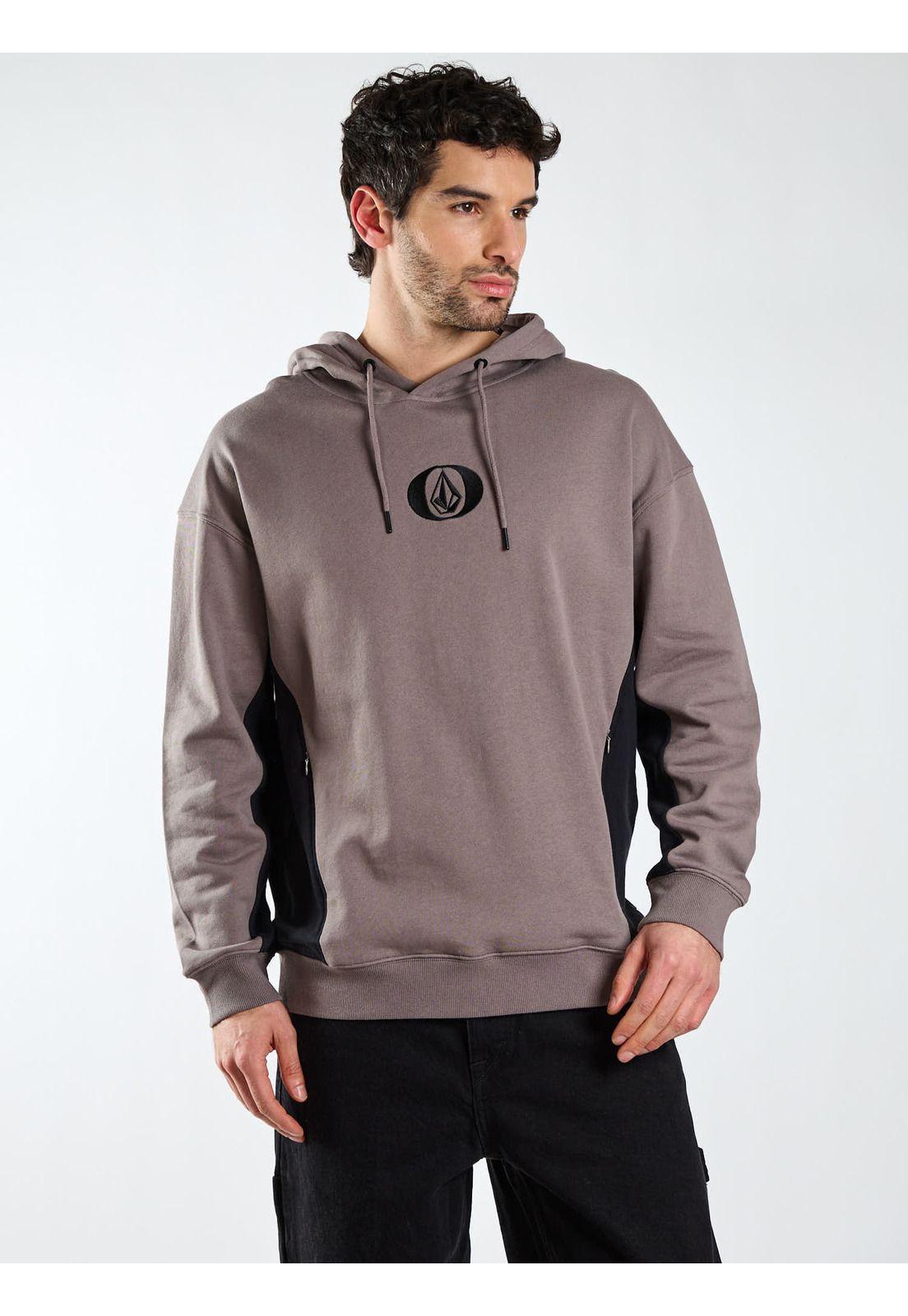 Poleron Canguro Ransom Negro Hombre Volcom-6
