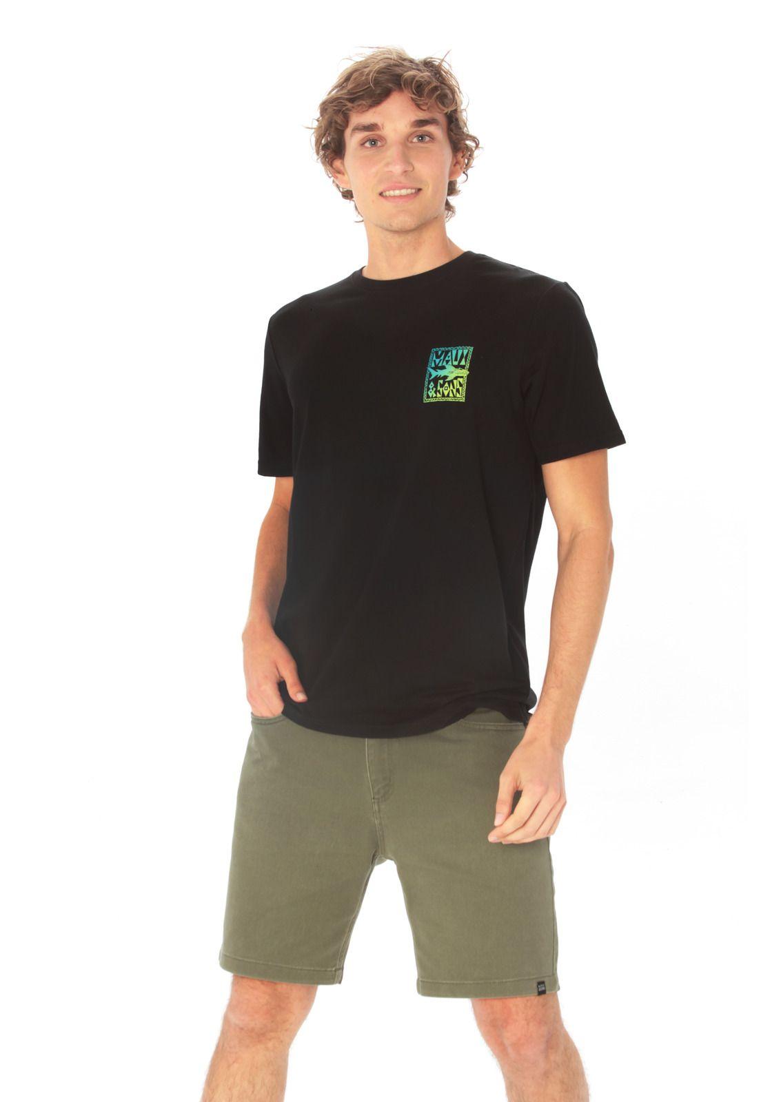 Polera Hombre 5P903-MV21 Negro Maui and Sons-3