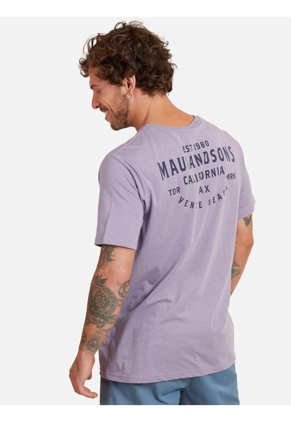 Polera California Lax Ss Tee Hombre Morado Maui And Sons-1