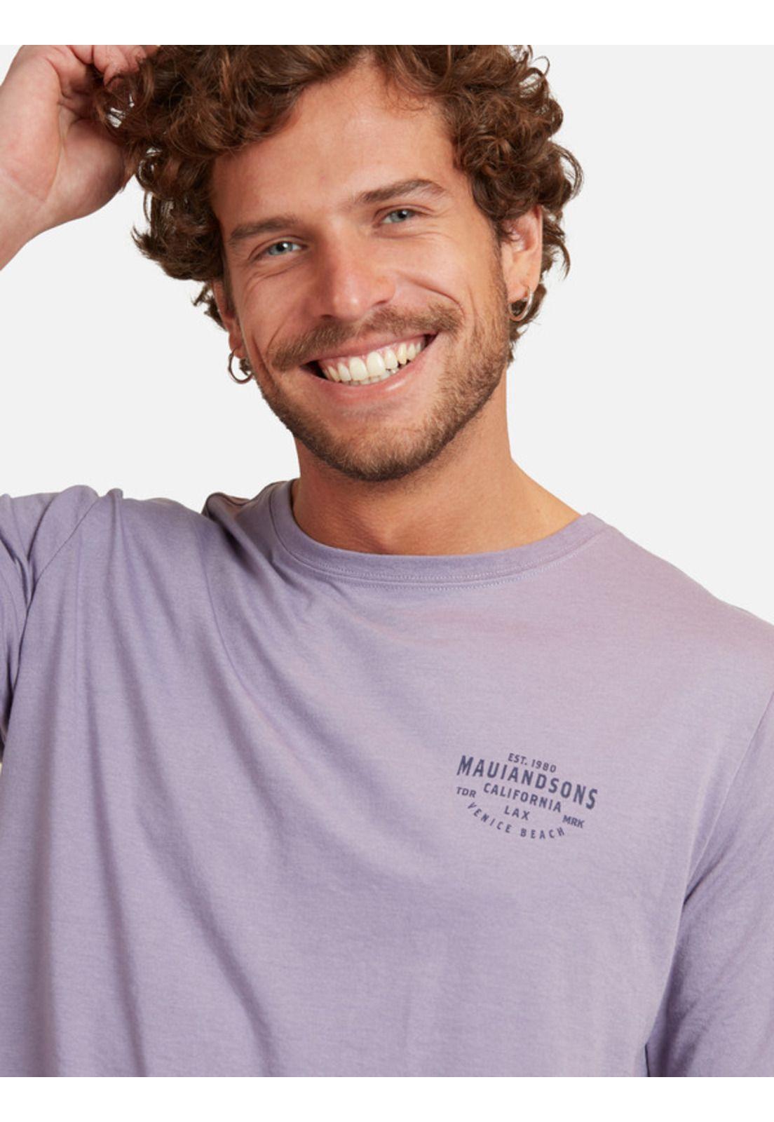 Polera California Lax Ss Tee Hombre Morado Maui And Sons-2