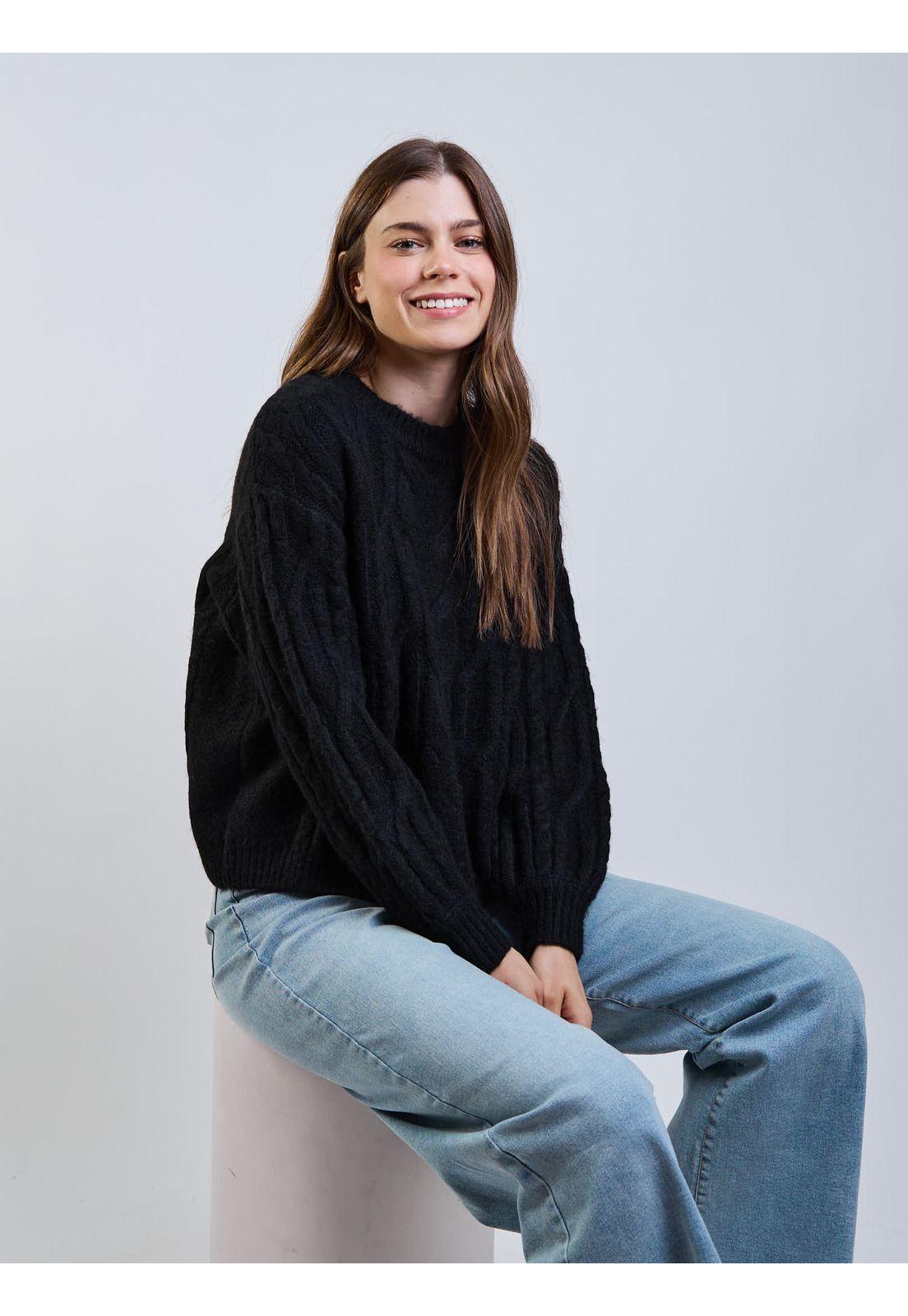 Sweater Dunae Negro Mujer Maui And Sons-6