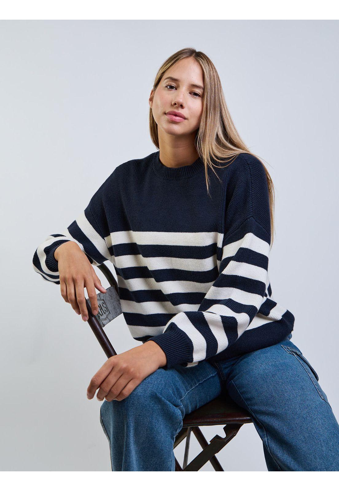 Sweater Silvae Azul Mujer Maui And Sons-5