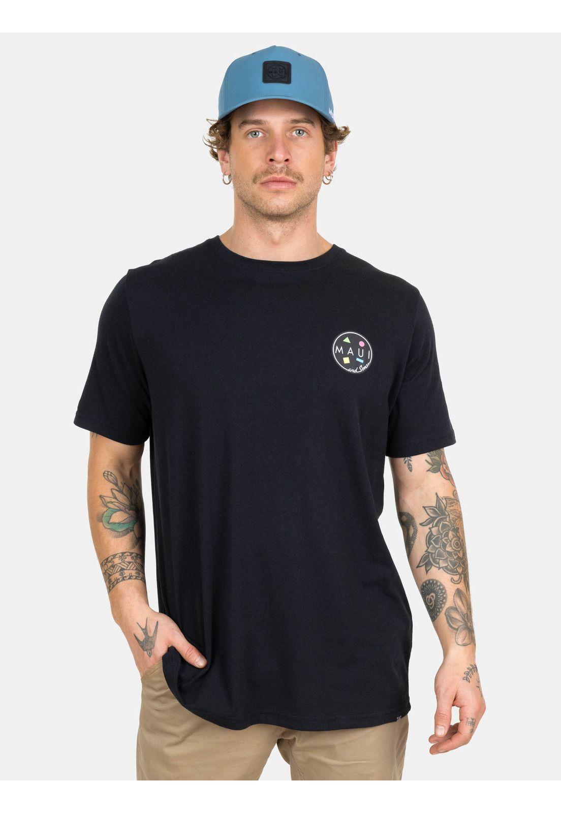 Polera MC Relax Pool Negro Hombre Maui And Sons-0
