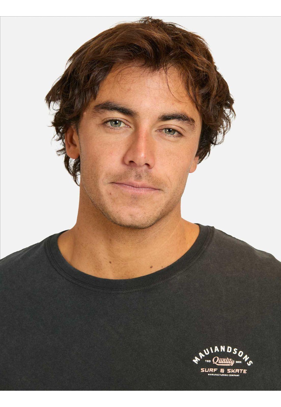 Polera MC Cucu Negro Hombre Maui And Sons-2