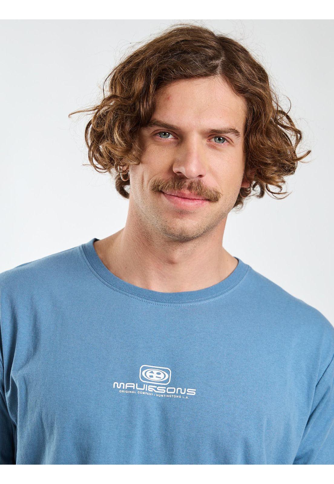 Polera MC Flow Celeste Hombre Maui and Sons-3