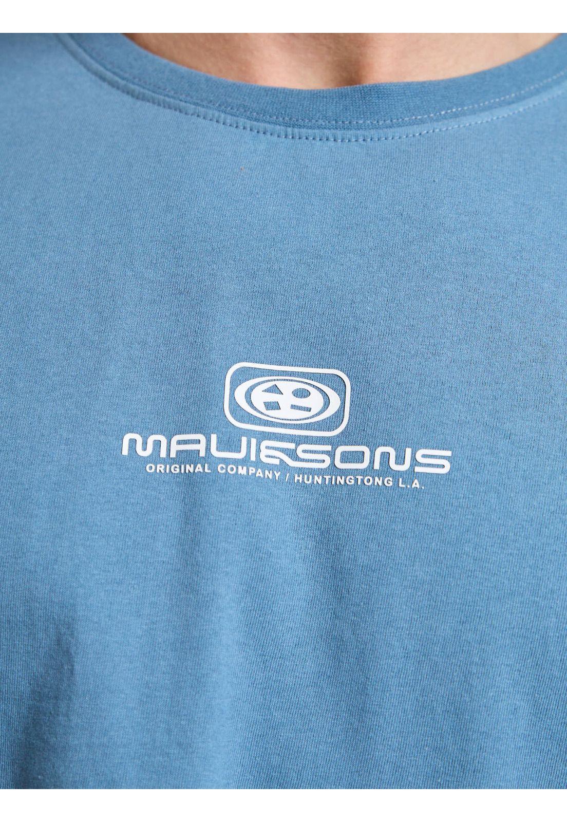 Polera MC Flow Celeste Hombre Maui and Sons-4