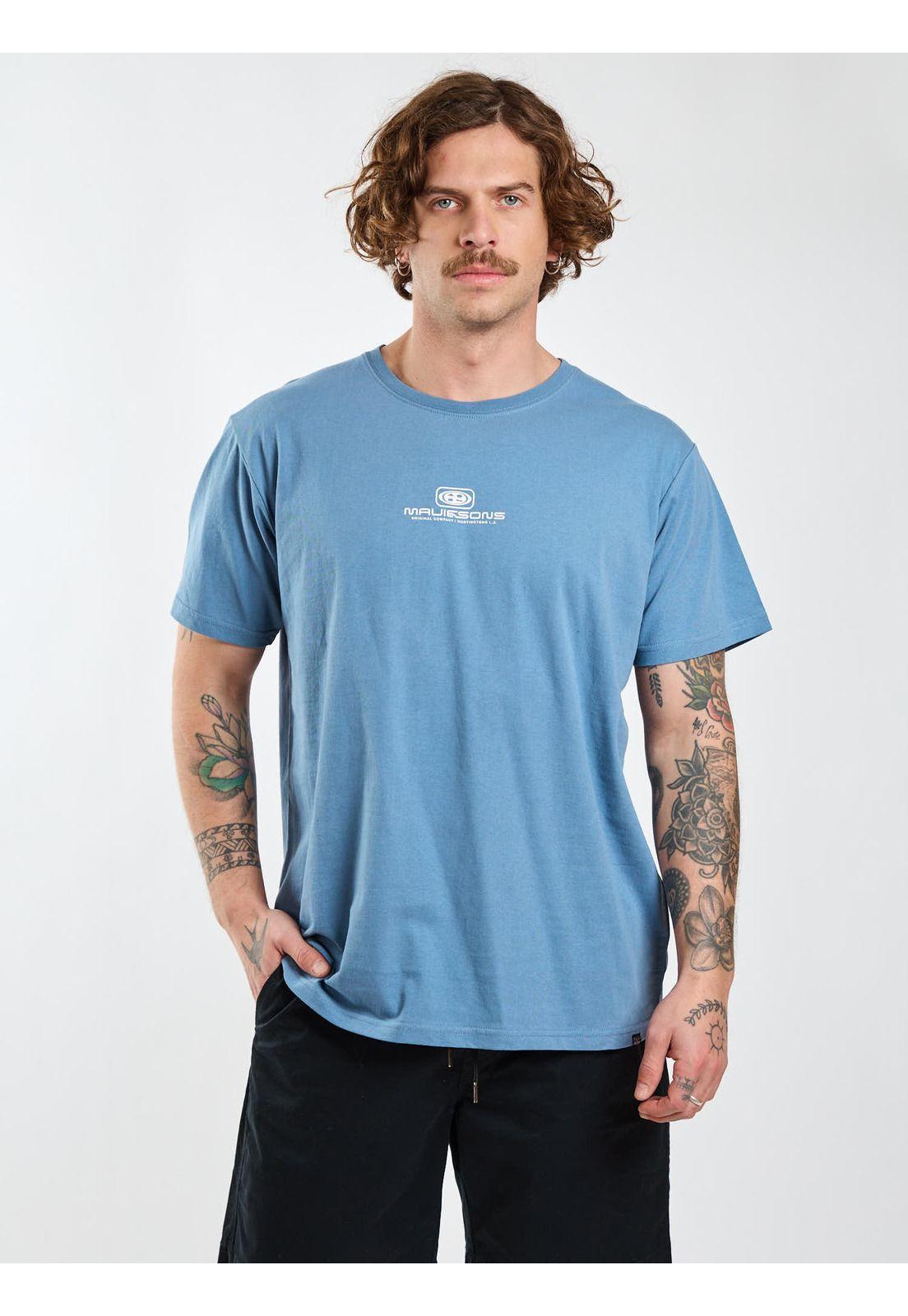 Polera MC Flow Celeste Hombre Maui and Sons-5