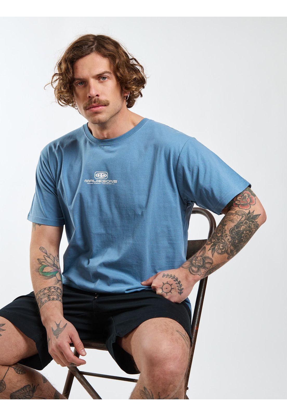 Polera MC Flow Celeste Hombre Maui and Sons-6