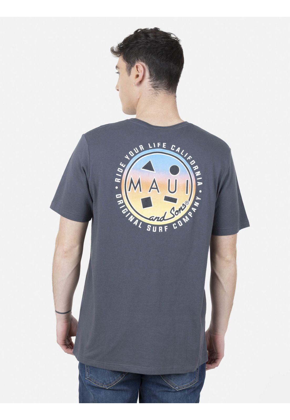 Pack Polera Billetera 5AV1558 Hombre Gris Oscuro Maui and Sons-0