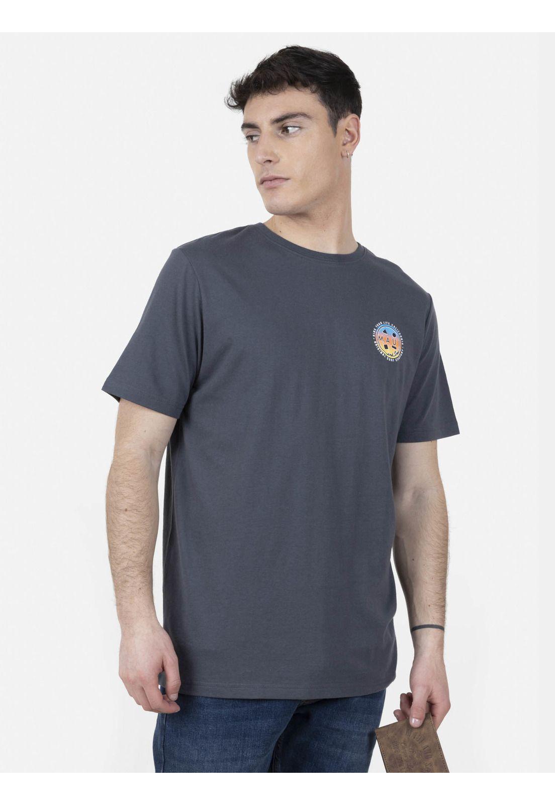 Pack Polera Billetera 5AV1558 Hombre Gris Oscuro Maui and Sons-1