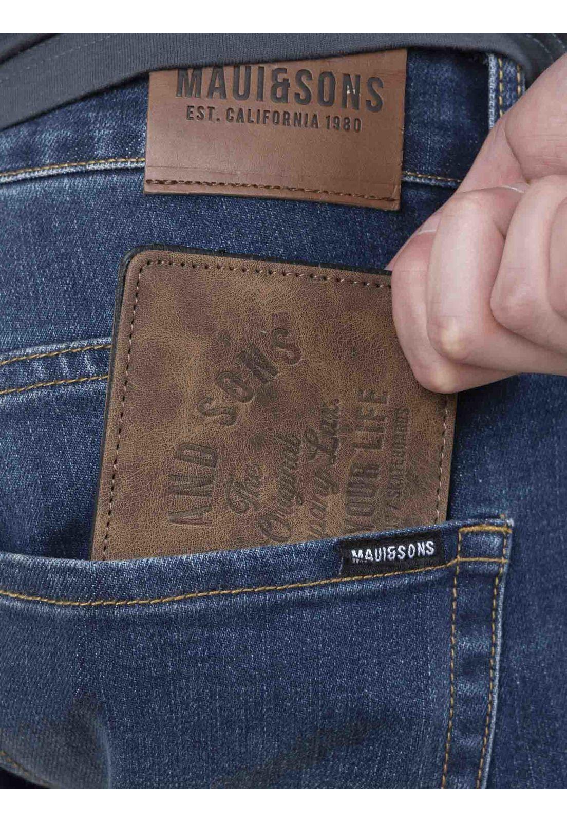 Pack Polera Billetera 5AV1558 Hombre Gris Oscuro Maui and Sons-3