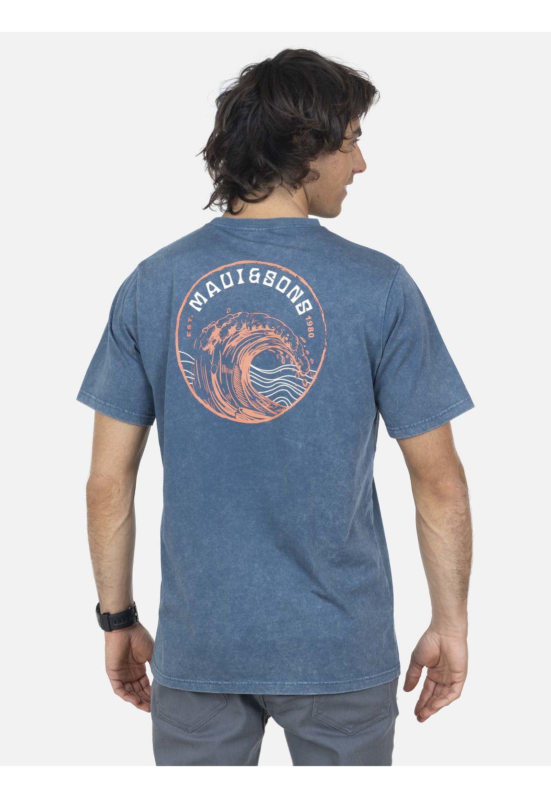 Polera Hombre Azul 5P1021-MV22 Maui And Sons-1