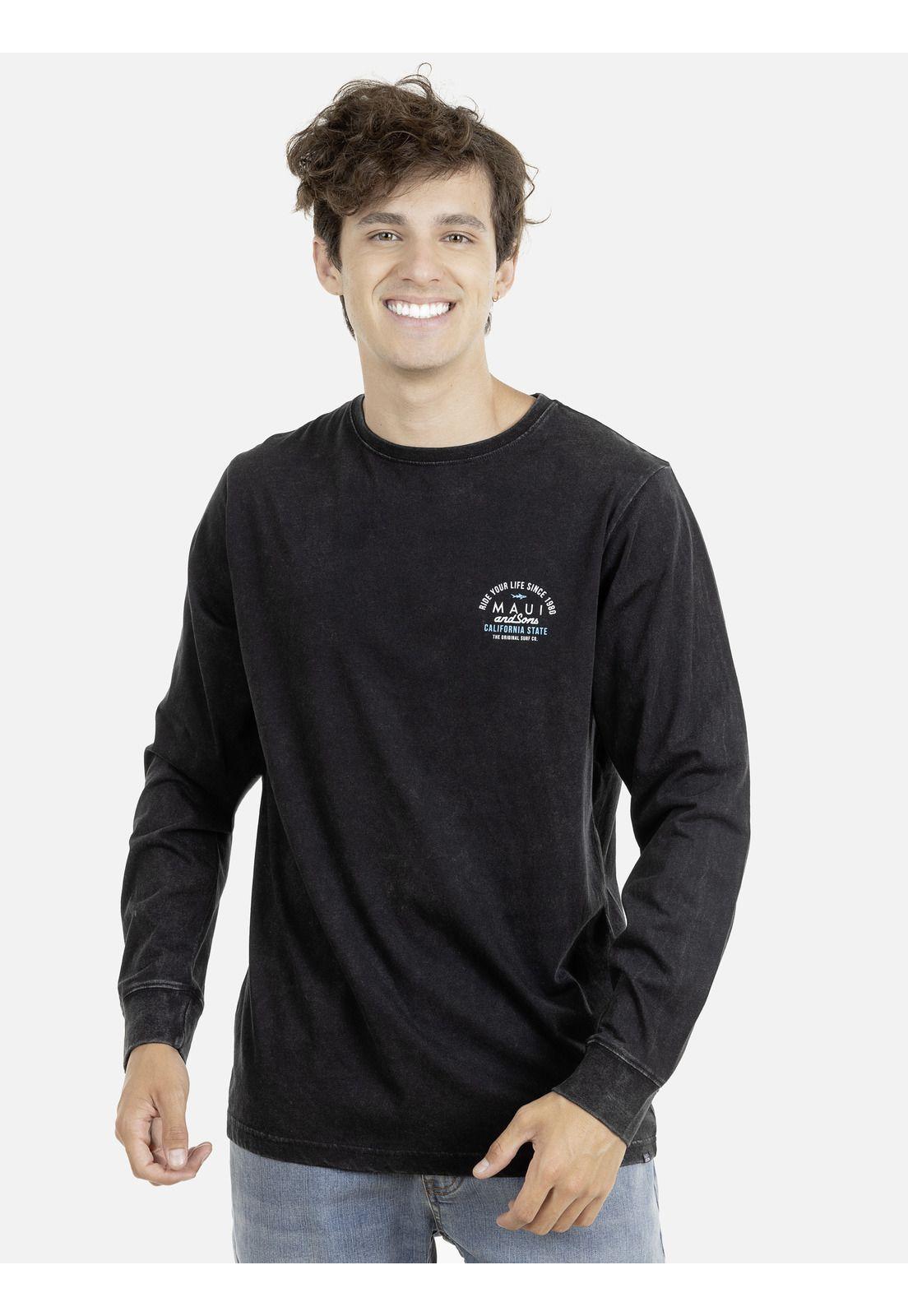 Polera M/L Hombre Maui 5P416-MI21 Negro-0