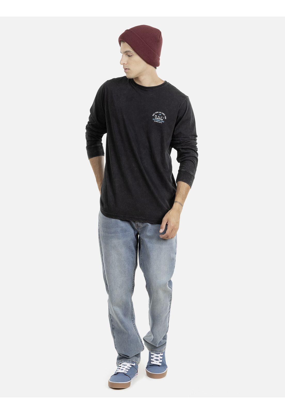 Polera M/L Hombre Maui 5P416-MI21 Negro-3