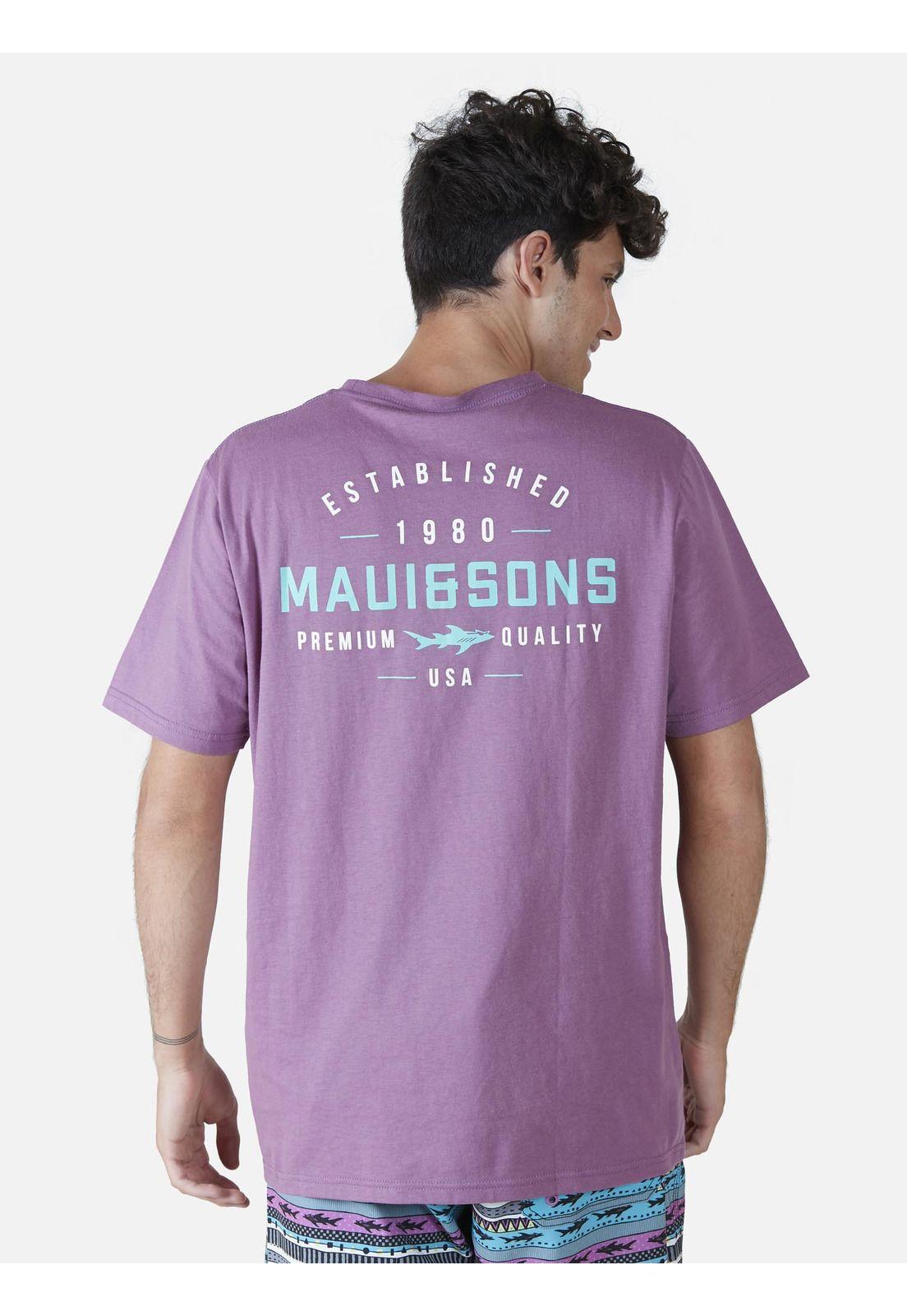Polera  Hombre Burdeo 5P354-MV22 Maui And Sons-1