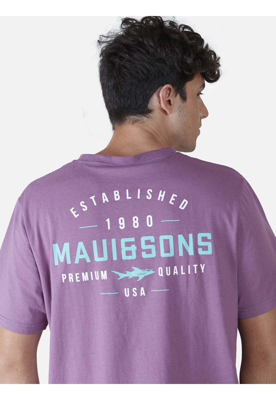 Polera  Hombre Burdeo 5P354-MV22 Maui And Sons-2
