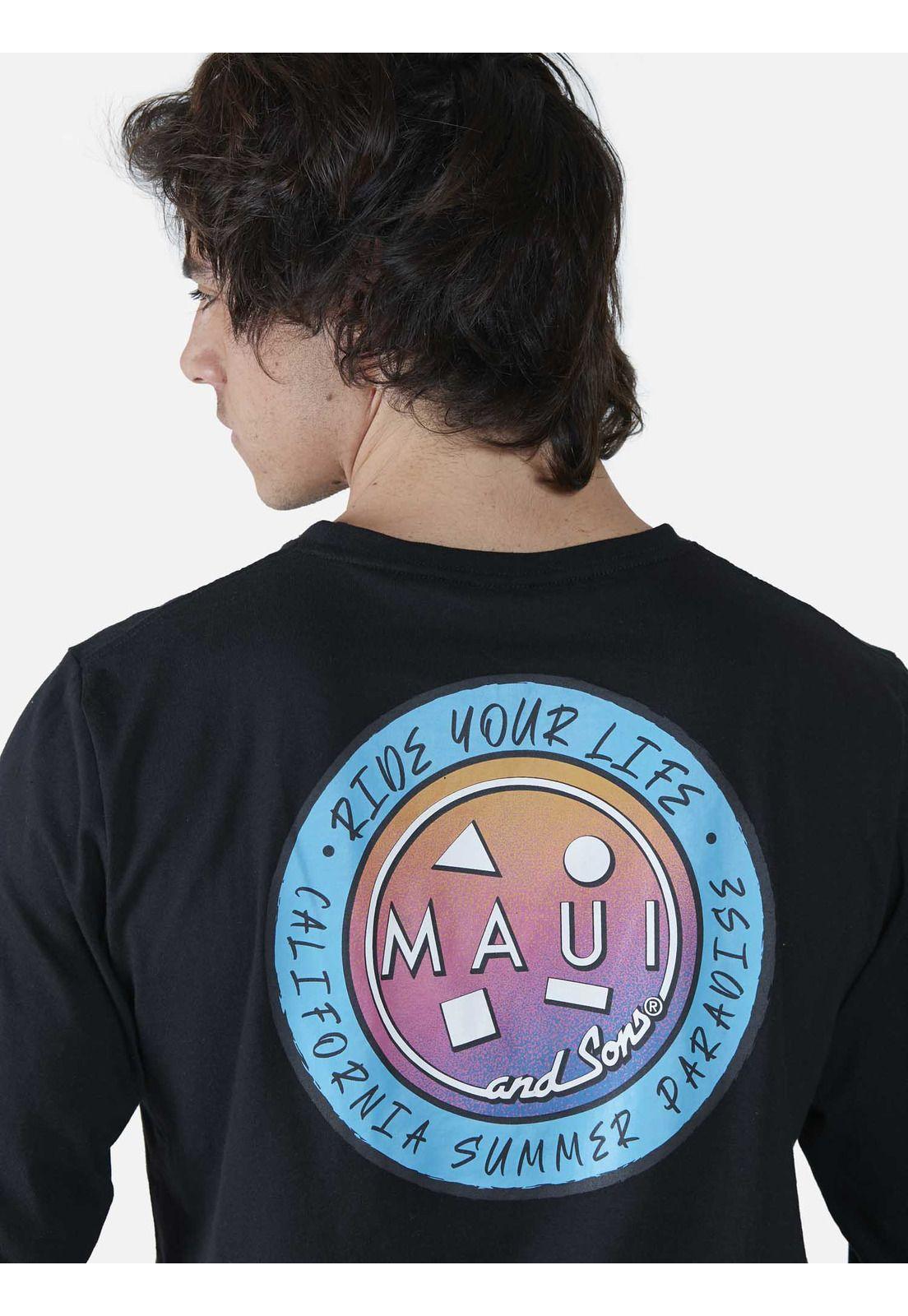 Polera  Hombre Negro 5P567-MV22 Maui And Sons-2