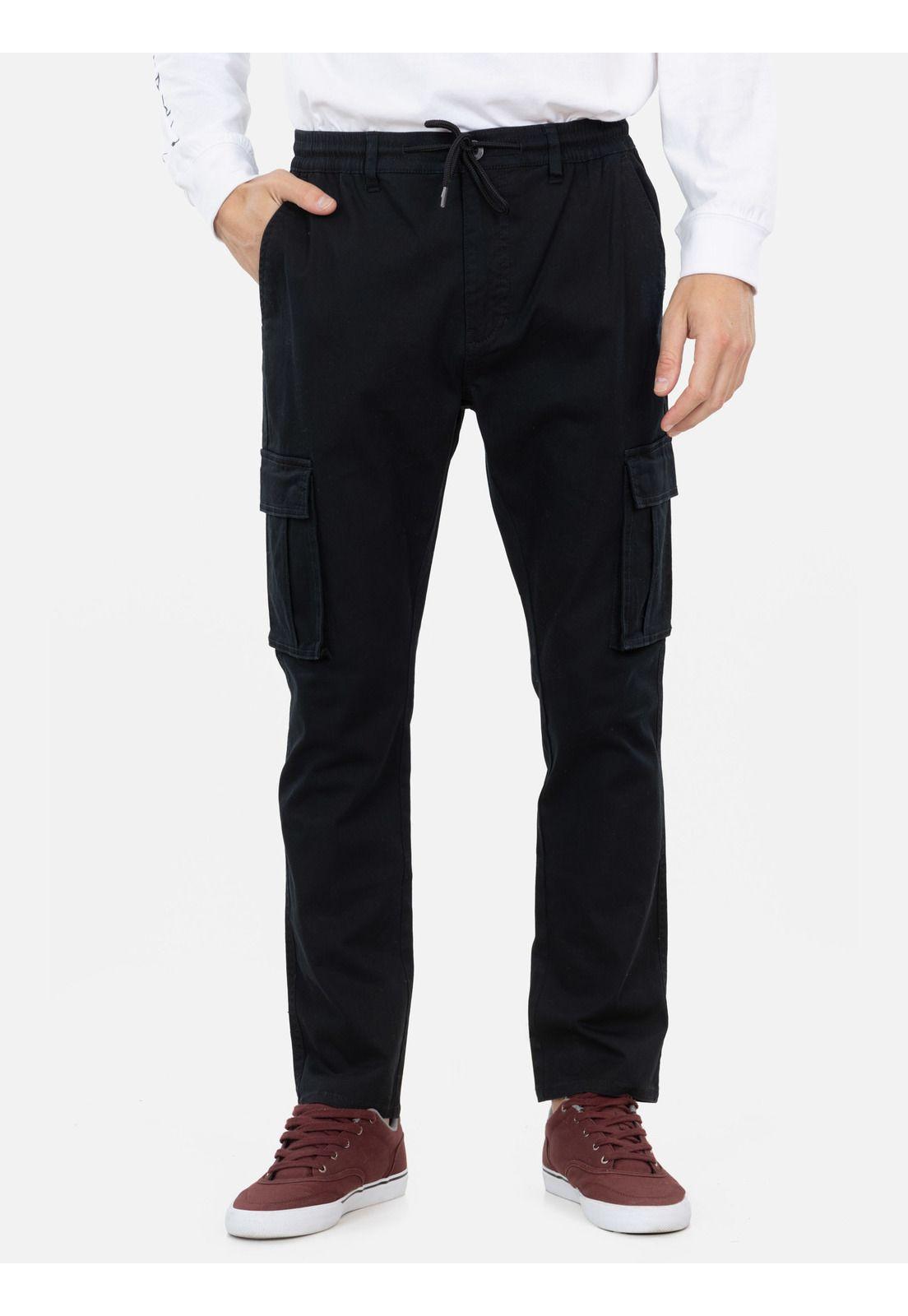 Pantalon Rebel Negro Hombre Rusty-0