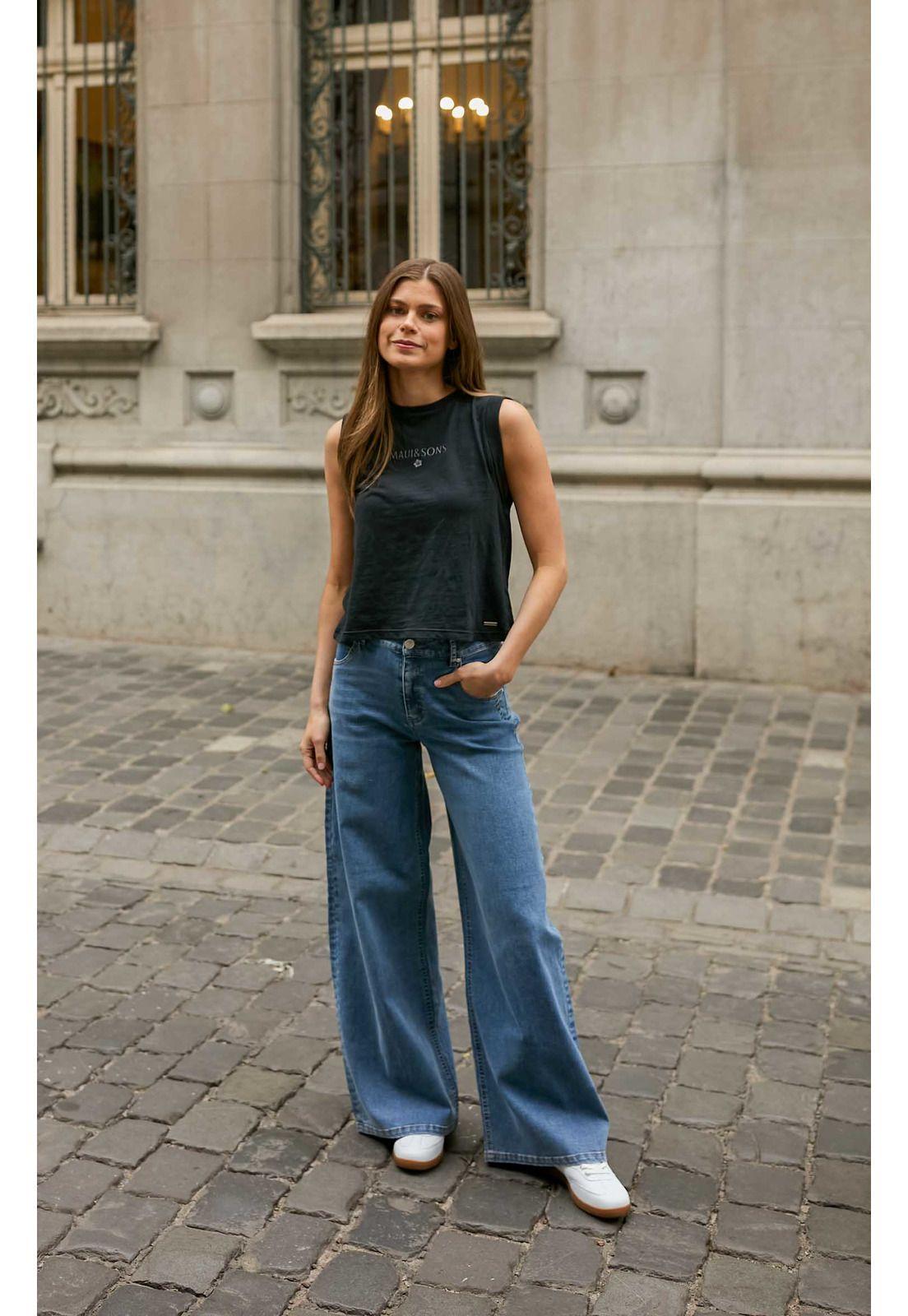 Jeans Halani Azul Mujer Maui And Sons-0