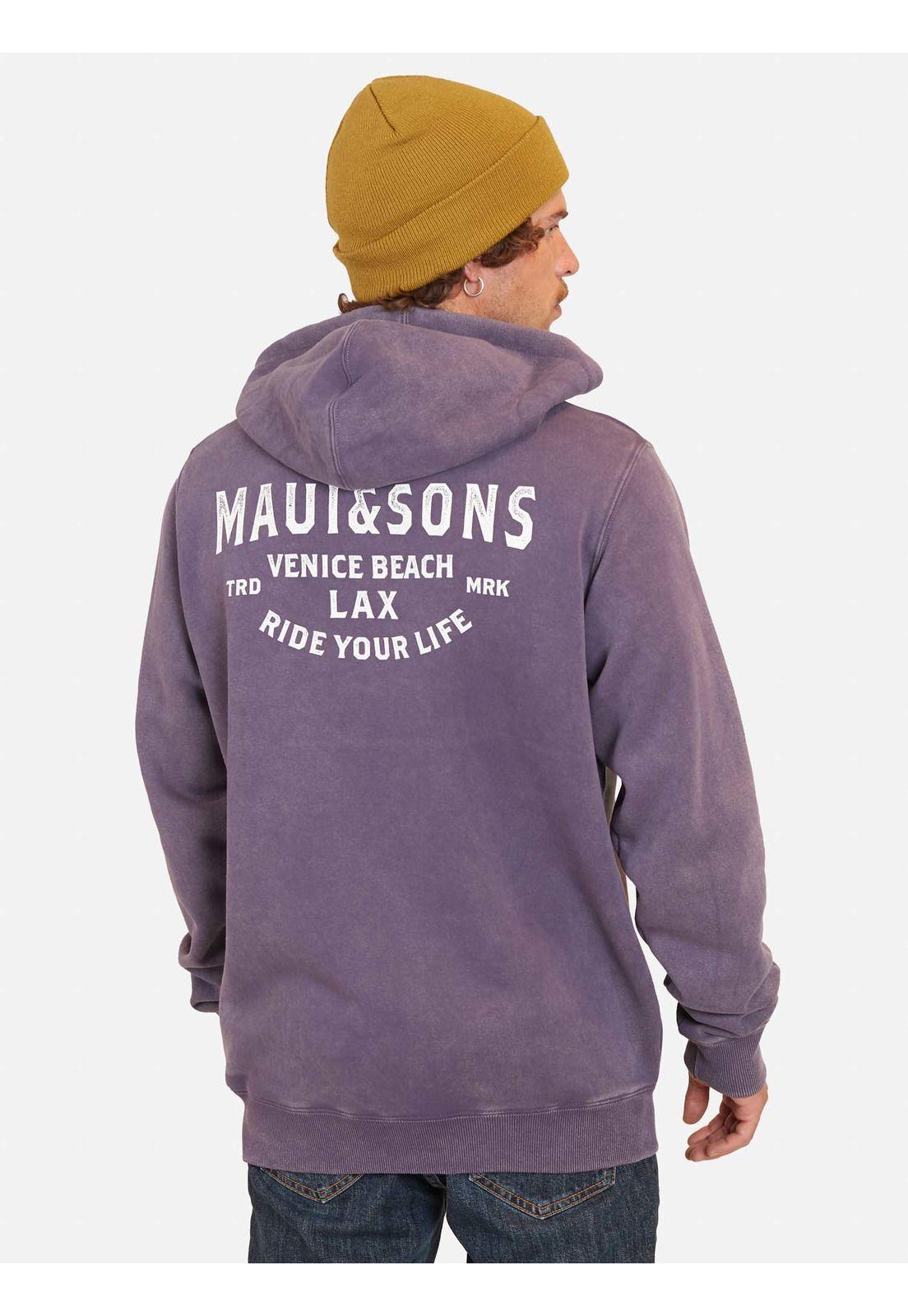 Poleron 5O810 Morado Hombre Maui And Sons-1