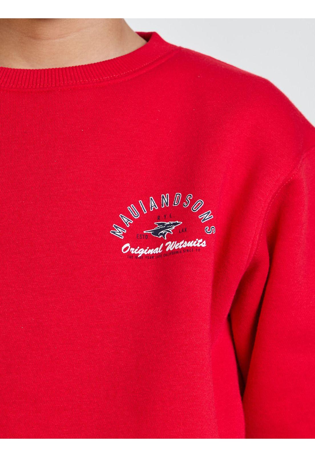 Poleron CR Chill Rojo Infantil Maui and Sons-5