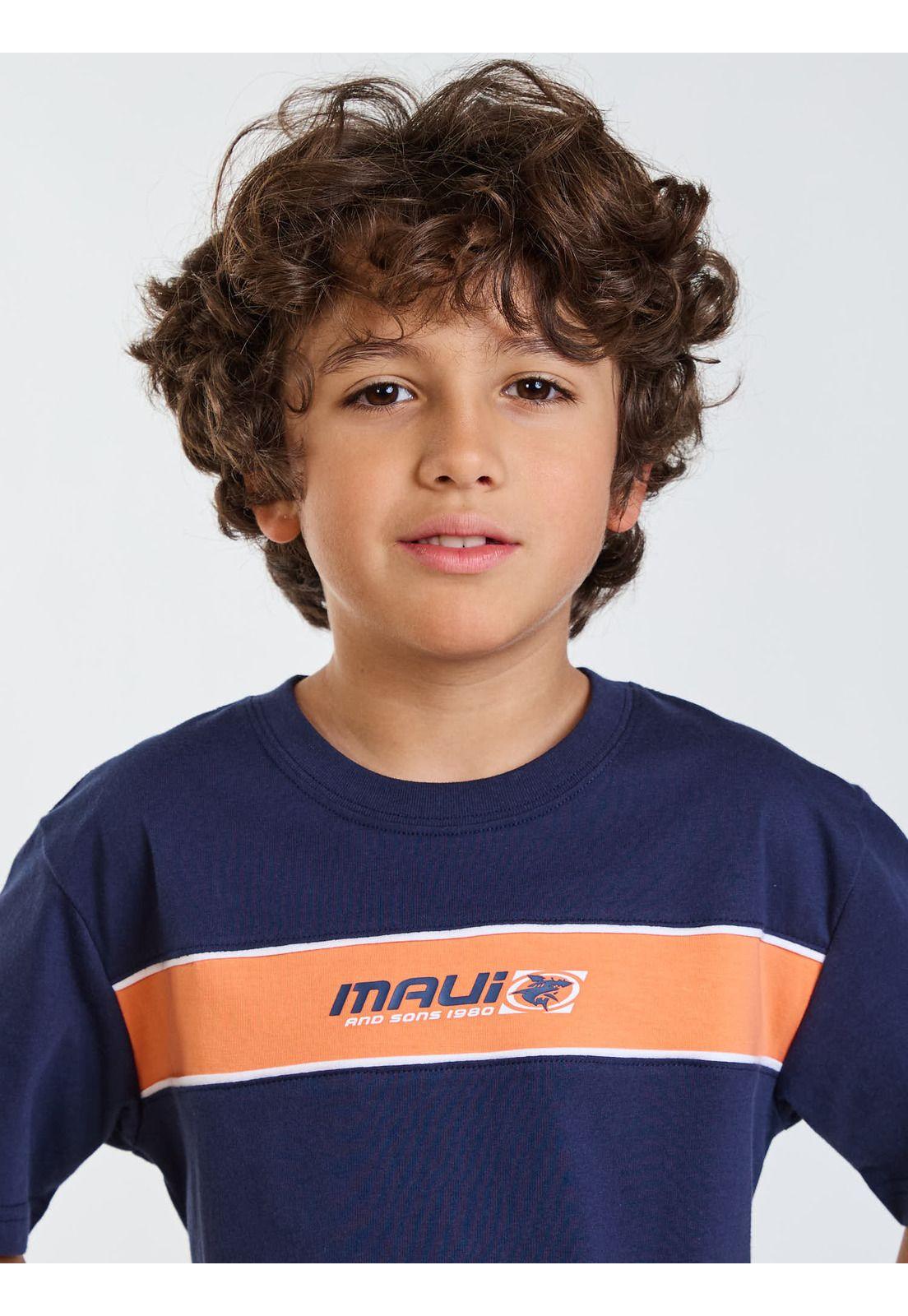 Polera MC Surf Azul Infantil Maui and Sons-3