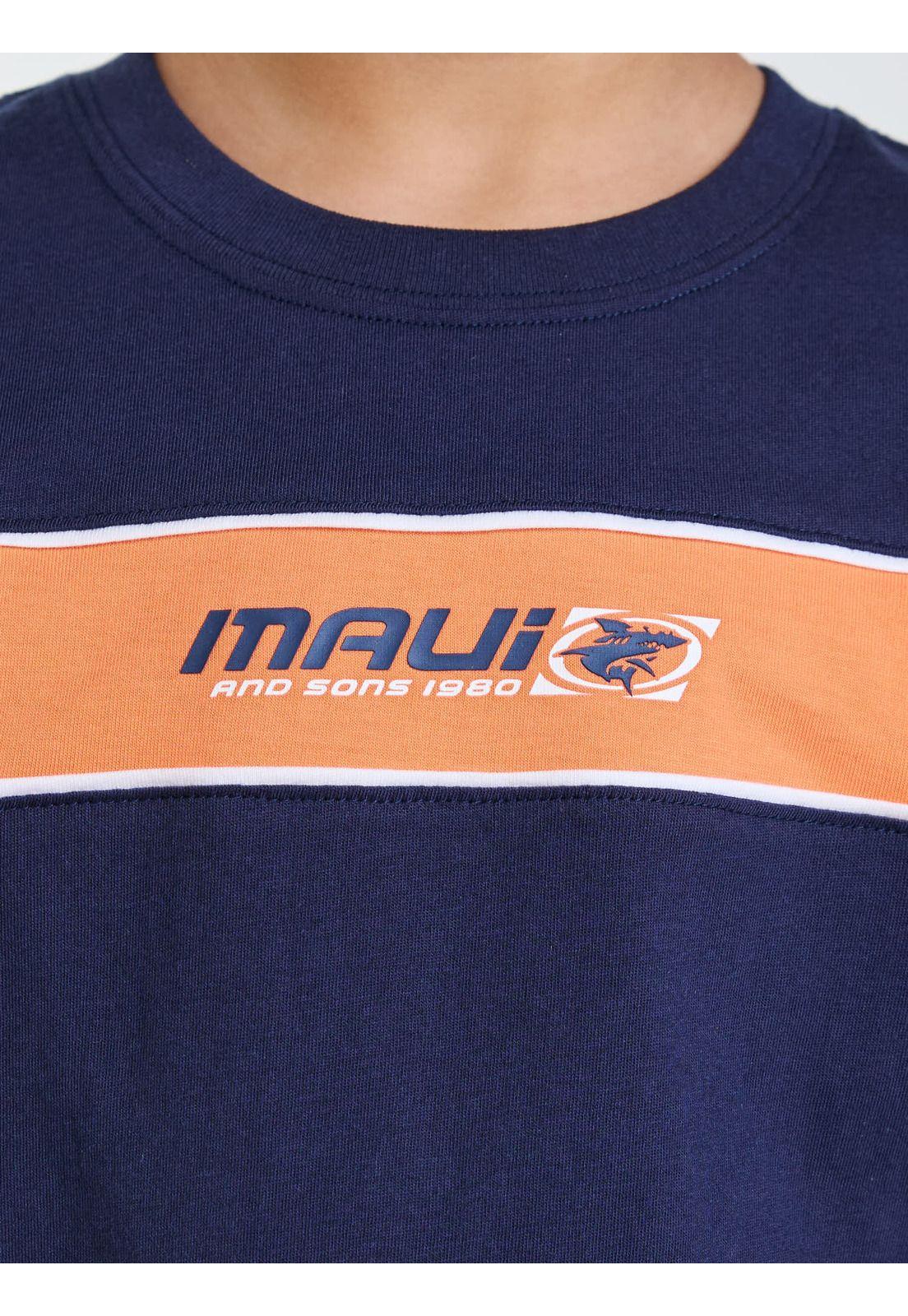 Polera MC Surf Azul Infantil Maui and Sons-4