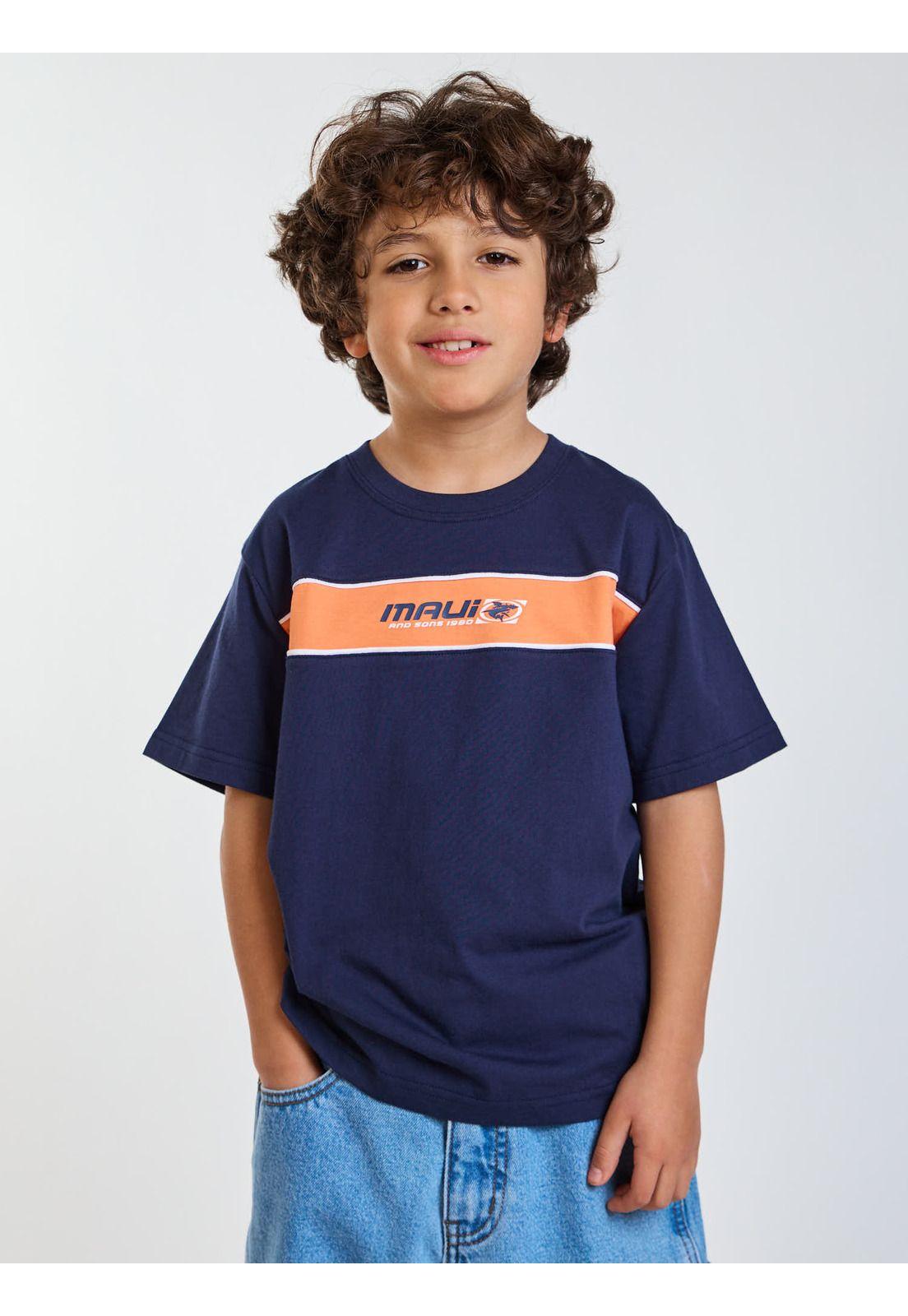 Polera MC Surf Azul Infantil Maui and Sons-5