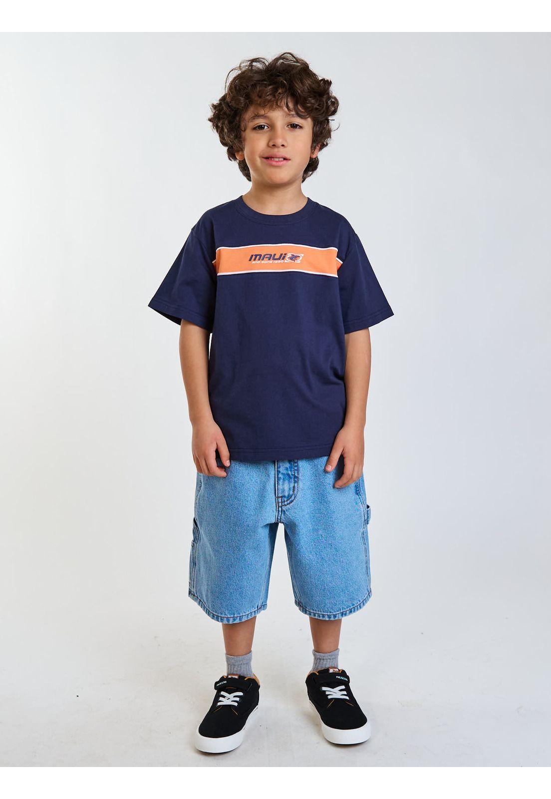 Polera MC Surf Azul Infantil Maui and Sons-6