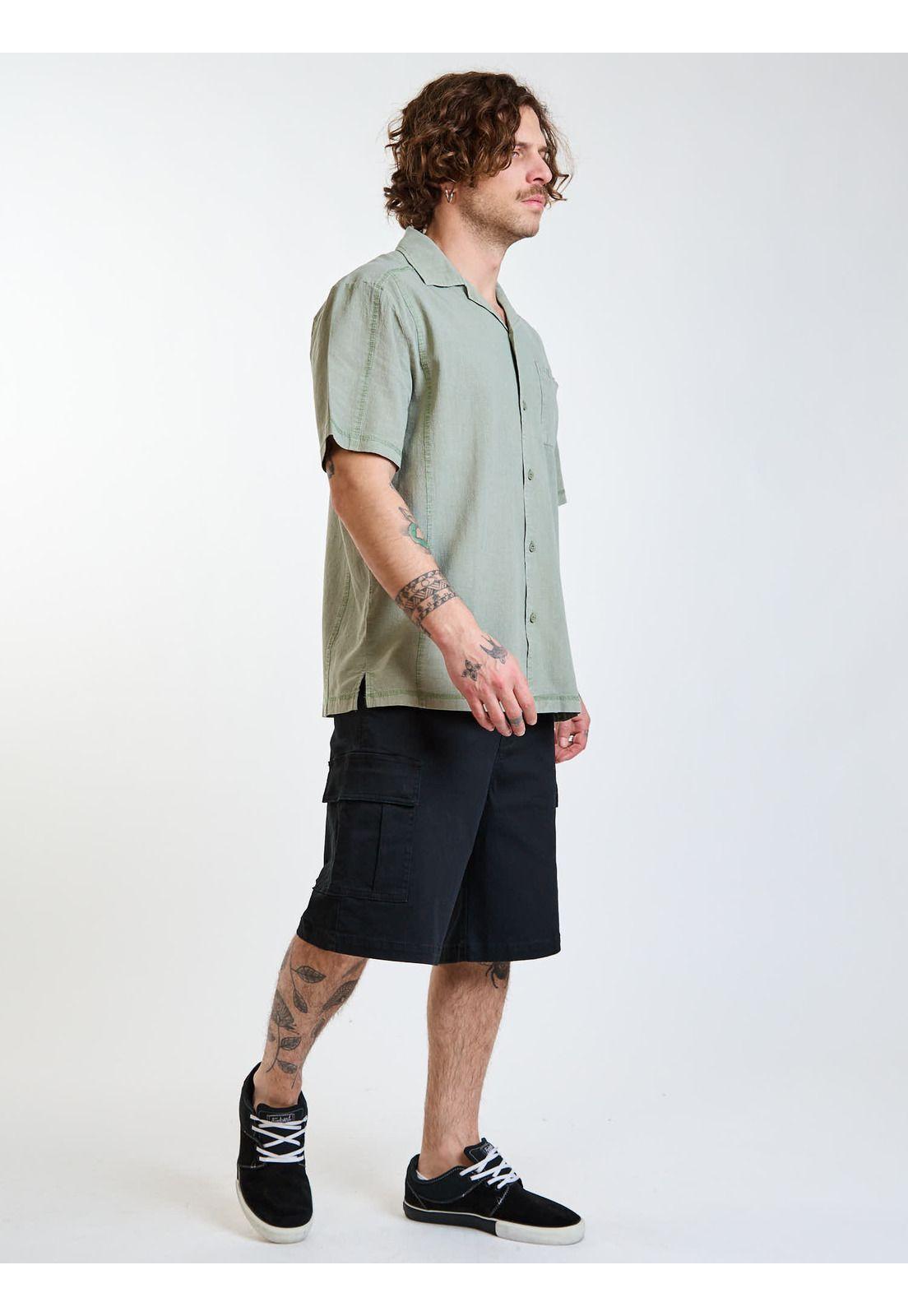 Bermuda Baggy Headland Negro Hombre Rusty-6